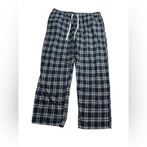 💤 Vintage Woolrich Men’s Flannel Pajama Pants Blue Plaid Sleepwear XXL 👖